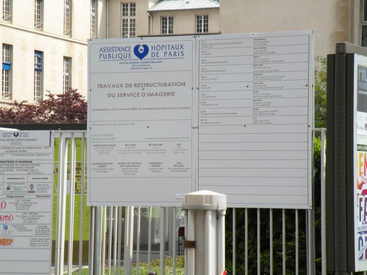  Hôpital Necker, travaux de restructuration du service d'imagerie